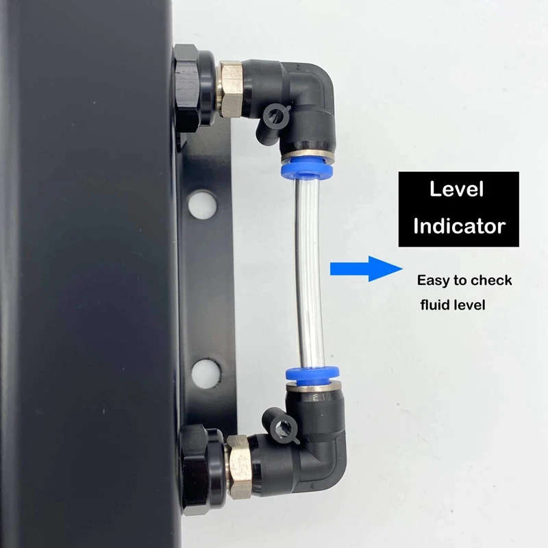 1L Black Aluminum Alloy Radiator Coolant Overflow Expansion Tank Recovery Water Tank Reservoir