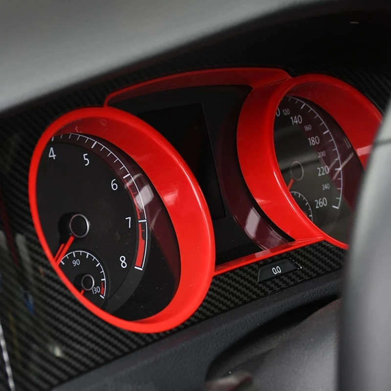 Car Interior Dashboard Tachometer Speedometer Frame Panel Cover Trim For-Golf 7 7.5 MK7 2015-2019