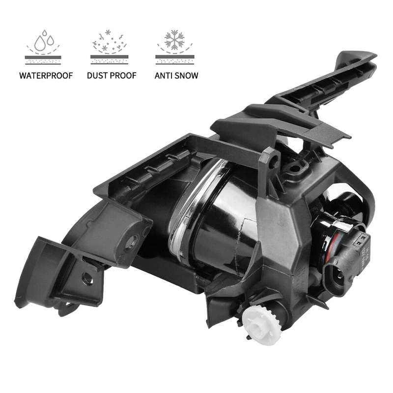 Car Front Bumper Fog Light Driving Lamp Kit Bezel Covers & Harness Switch for 19-21 Toyota RAV4
