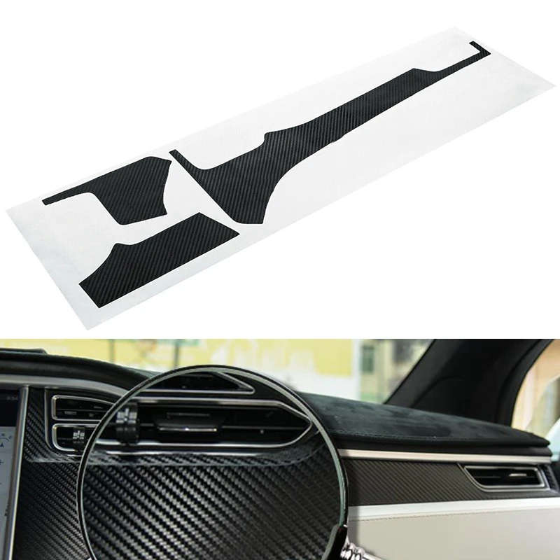16PCS Car Interior Decorative Sticker for Tesla Model S Stylish Well Protective Trim