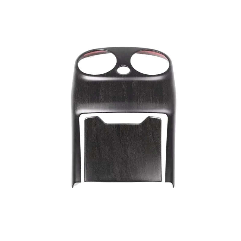 Oak Wood Car Rear Air Conditioning Vent Cover Armrest Box Kick Guard for Mercedes Benz C Class W205