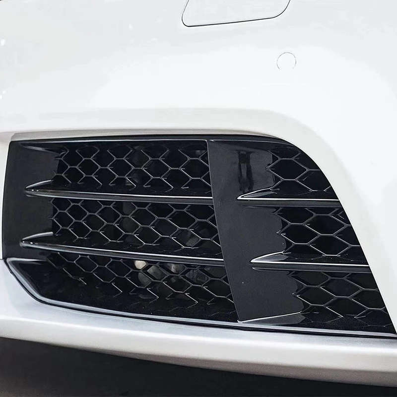 Front Bumper Fog Light Grilles Honeycombs Mesh Cover For- RS5 B8.5 2013-16 Fog Lamp Cover