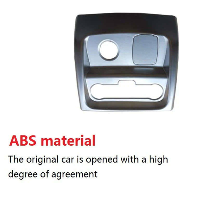 For Ford Ranger Everest Endeavor 2015+ Rear Armrest Air Outlet Vent Cover Trim Frame Anti Kick