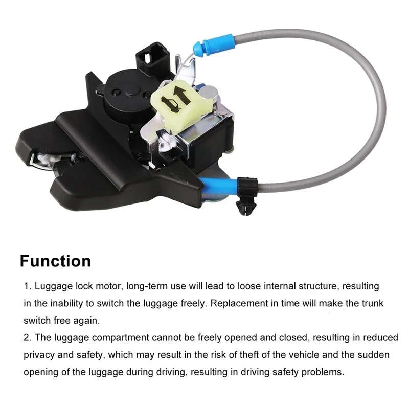 Tailgate Trunk Lock for Hyundai Sonata 1.6L 2.0L 2.4L Engines Tailgate Latch Lock Tail Gate Actuator