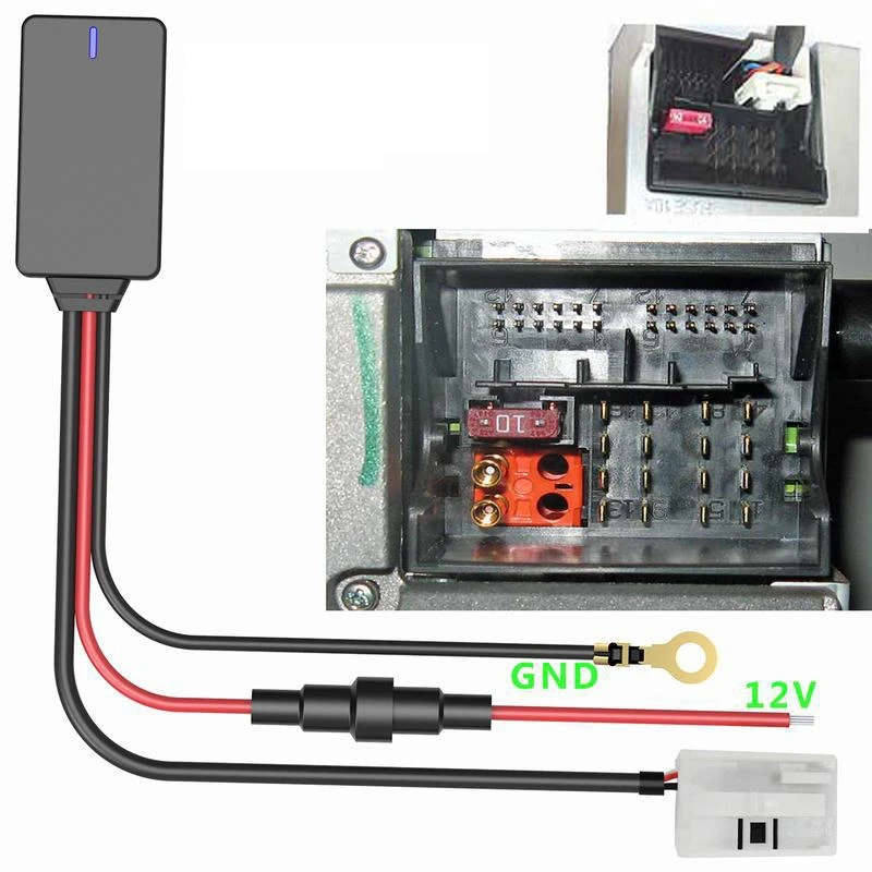 Car Bluetooth Adapter RCD310 RCD510 Main Engine 12 Pins Auto Bluetooth Receiver for Volkswagen