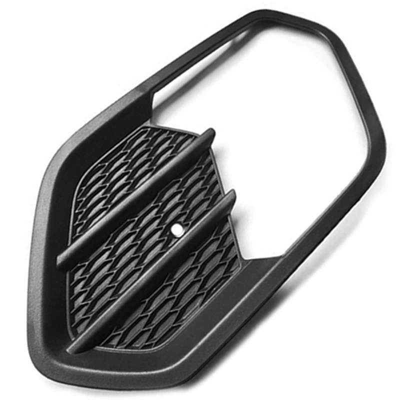 1 Pair Front Bumper Fog Light Frame Grille Cover for Ford Escape Kuga 2017-2019