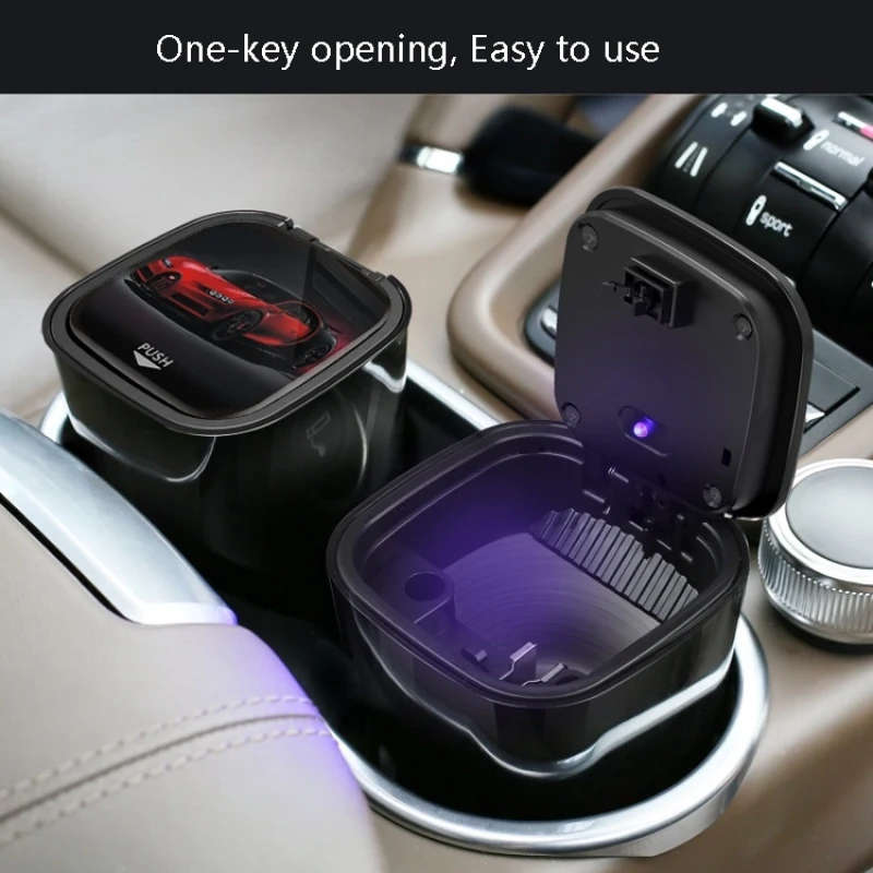 Car Loaded Ashtray with LED ambient light Automotive Supplies