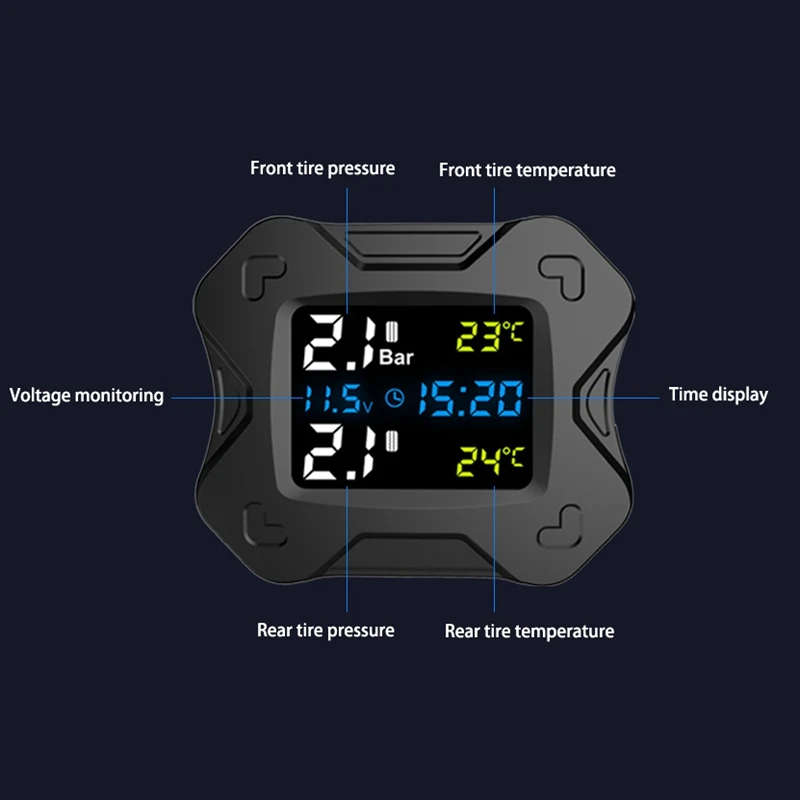Motorcycle TPMS Moto Tire Pressure Monitoring System for Motorbike Motor Bike Scooter