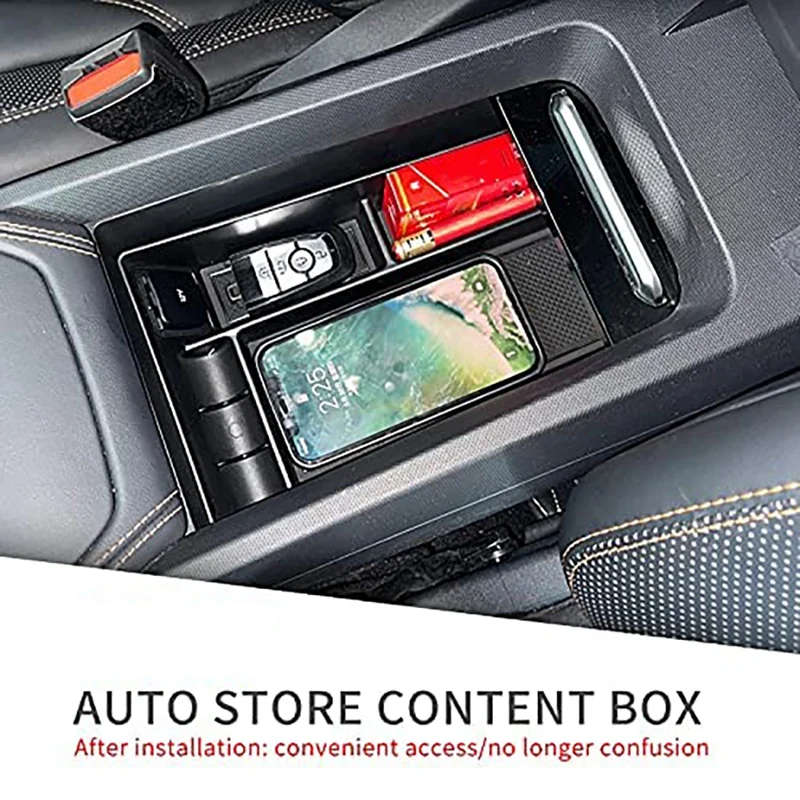 Car Central Armrest Storage Box for Ford Mustang Mach-E 2021-22