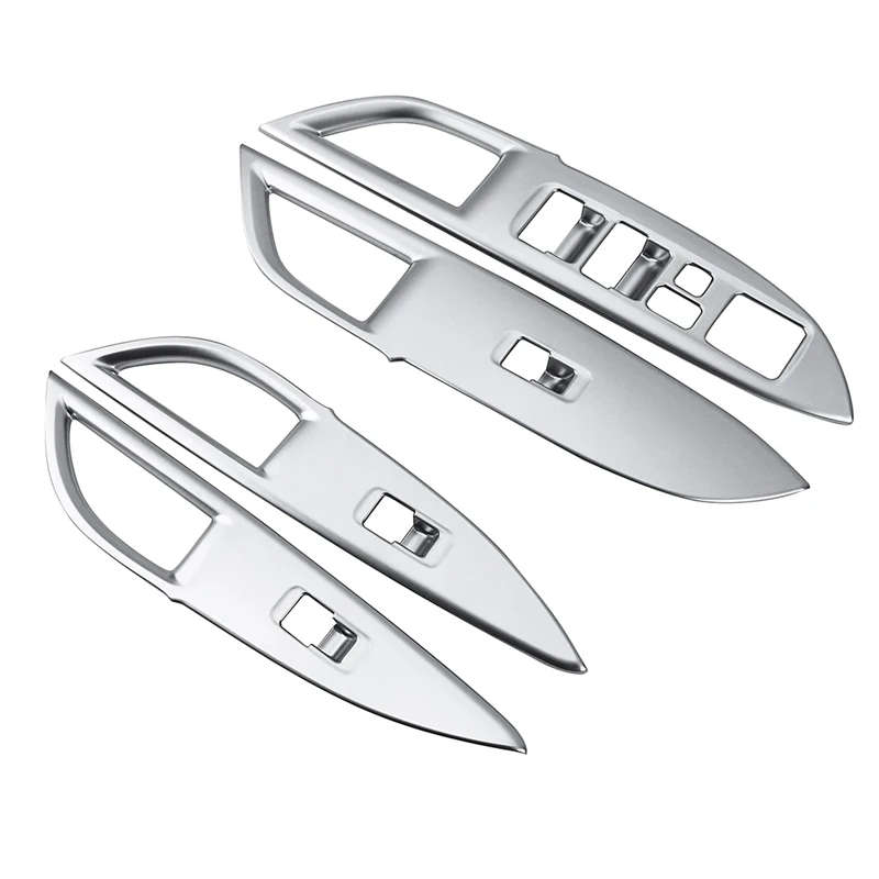 Car Chrome Door Window Armrest Switch Button Knob Panel Cover Trim Decoration for Mitsubishi