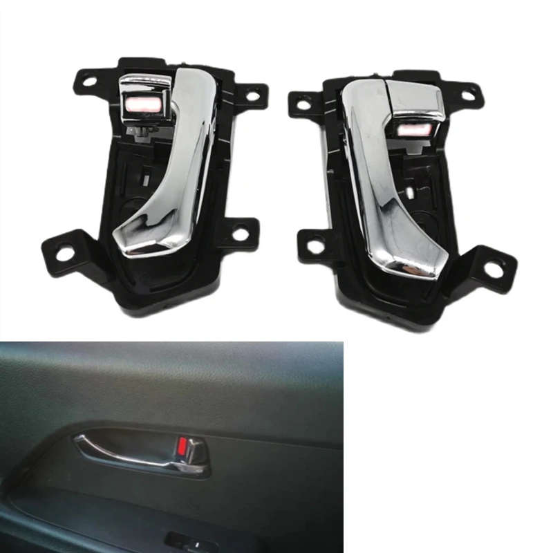 Front Rear Left Right Chrome Inside Door Catch Handle For Kia Sportage 2011-2015
