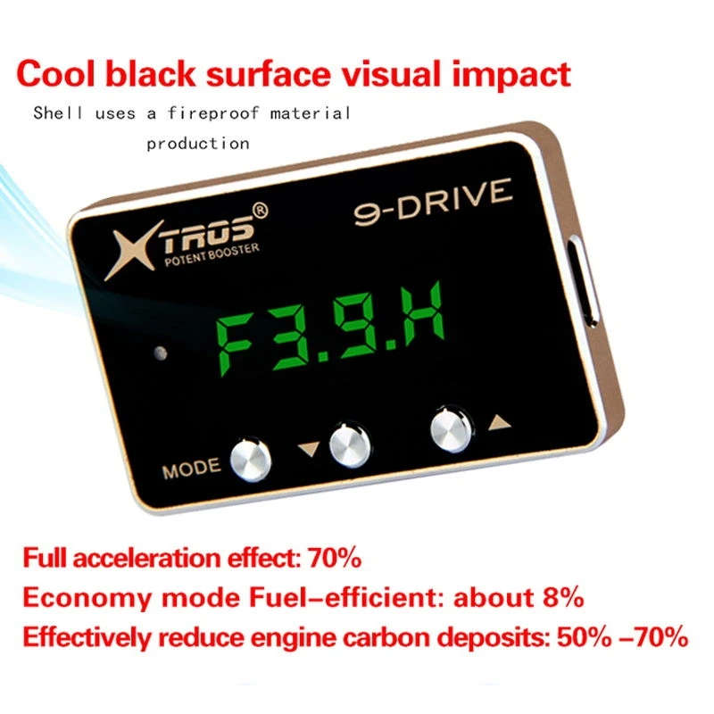 for Jeep Wrangler JL 2007-2019 Electronic Throttle Controller TROS TP 9-Drive Potent Booster
