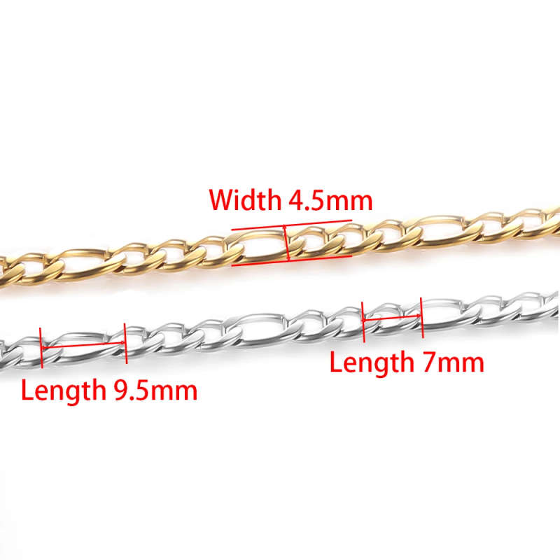 Retail Price R650 Stainless - Figaro Chain Anklets SILVER COLOUR 4mm Width- DO NOT FADE