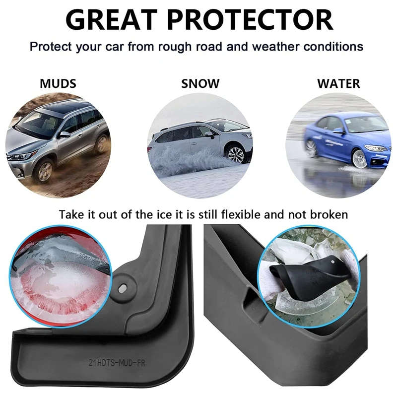 Front Rear Mudguards Mud Flaps Splash Guards Fender for Hyundai Tucson NX4 2021 2022 EU Version