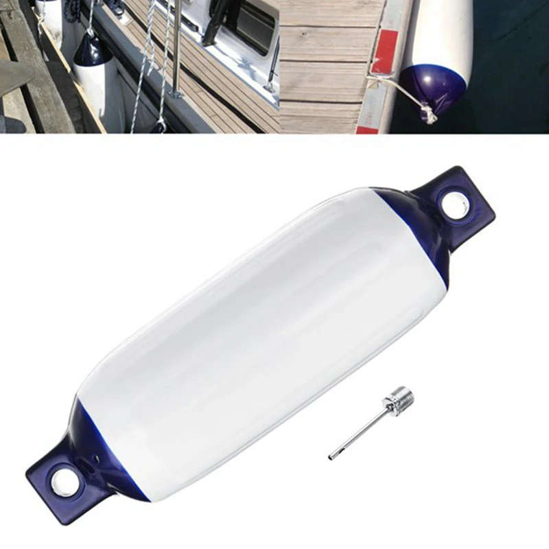 2PCS Inflatable Boat Fender PVC Boat Anchor Fender Buoy Yacht Fenders Protection Ribbed Bumper