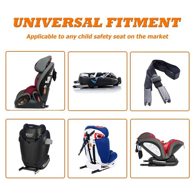 Universal Steel Car Child Safety Seat Belt Latch Bracket for ISOFIX Mount