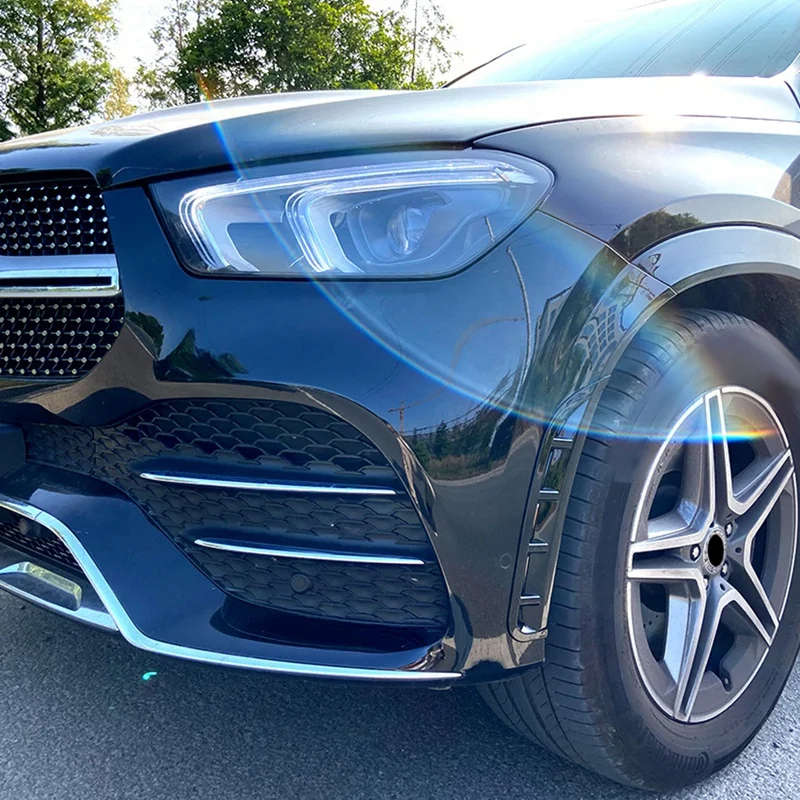 6Pcs Car Front&Rear Bumper Splitter Spoilers Trim for Mercedes-Benz GLE W167 2020 AMG
