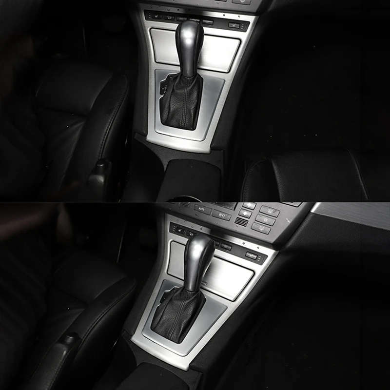 Car Gear Shift Panel Decorative Fram Cover Trim for BMW X3 E83 2003-2010 ABS Interior Accessories