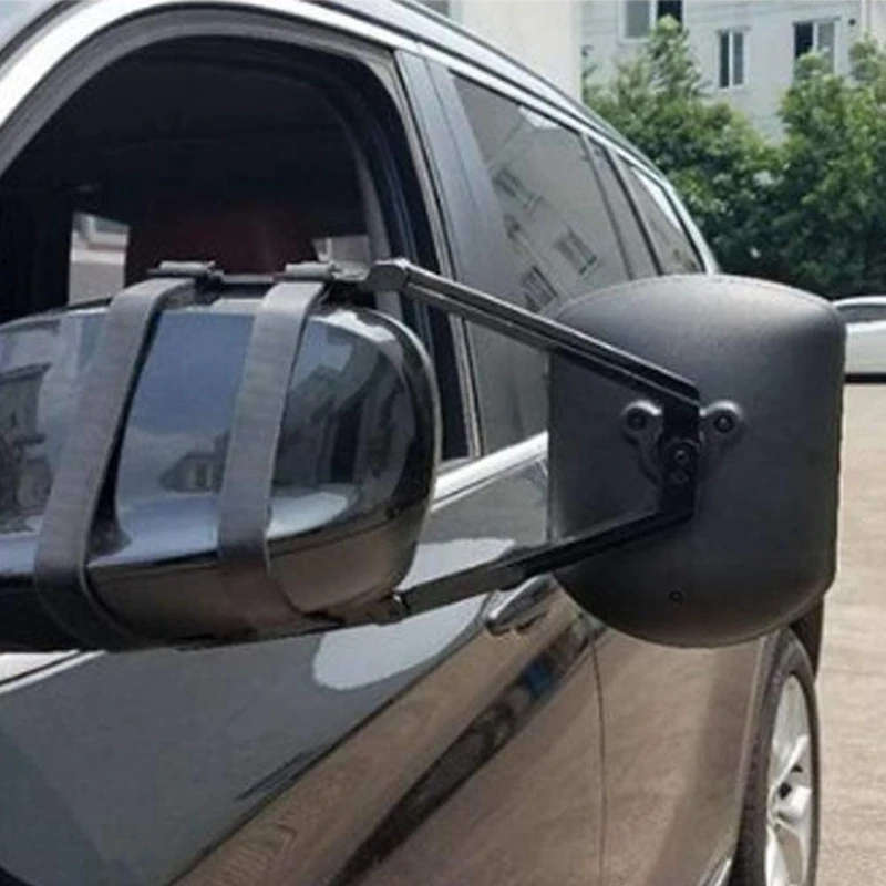 Car Towing Mirror Adjustable Dual Extension Mirrors Long Arm Wing Mirrors for RV Caravan Trailer