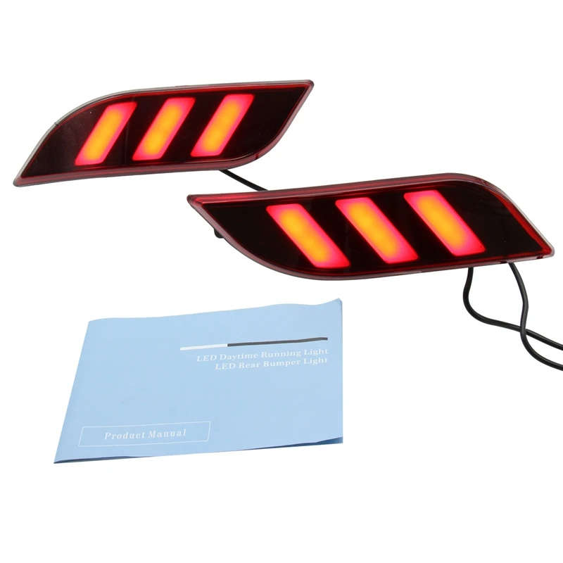 2Pcs for 2017-2018 Jeep Guide Rear Tail Light Rear Brake Warning Light