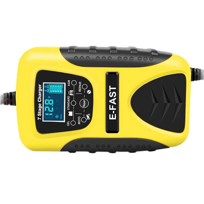 E-Fast 12V 7 Stage Multi-Battery Mode Lead-Acid Battery Charger Power Pulse Repair