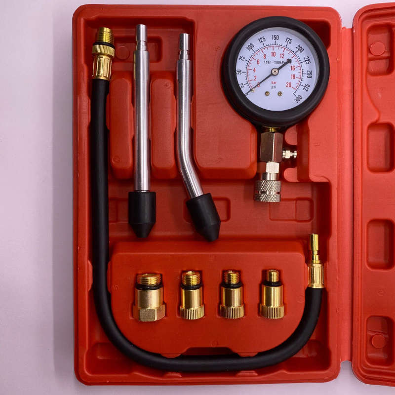 Diesel Engine Compression Cylinder Pressure Tester Gauge Kit Tester Leakage Diagnostic Automotive...