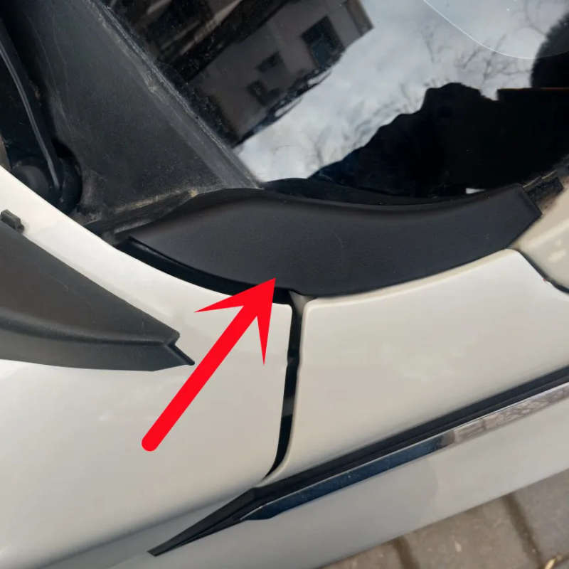 Front Windscreen Side Cowl Trim Extension Cover Water Deflector Panel For Suzuki Vitara 2015-2020
