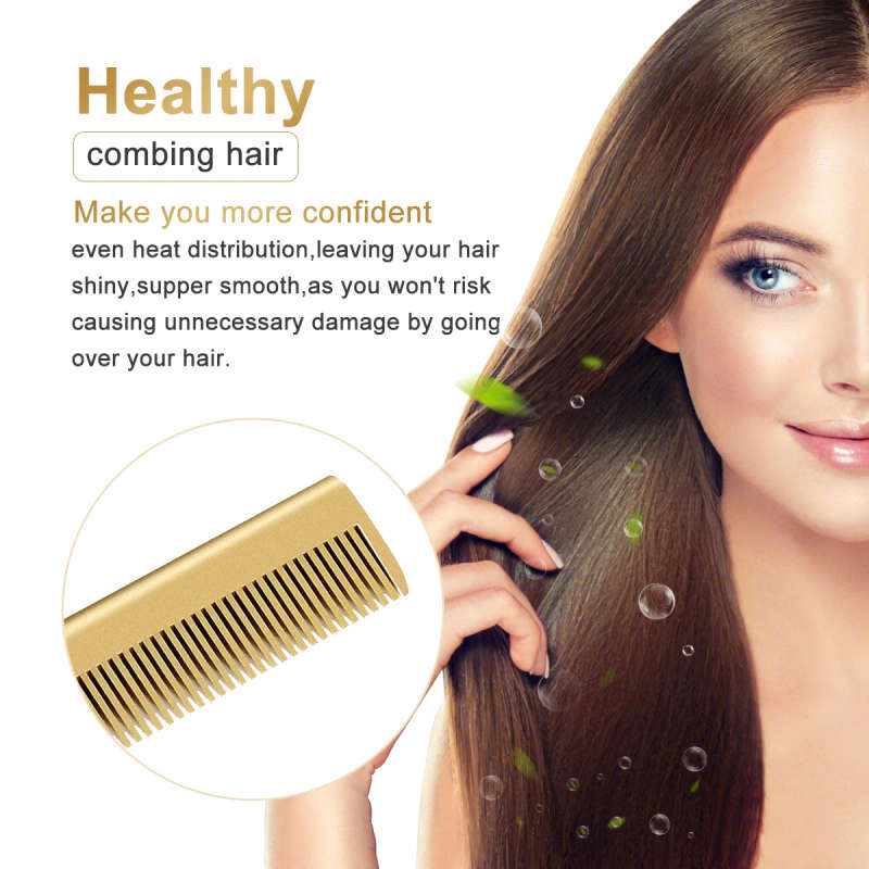 High heat ceramic straightening hair brush