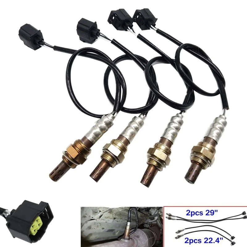 4Pcs O2 Oxygen Sensor with Car Positive Crankcase Ventilation PCV Valve Check Valve Exhaust Valve