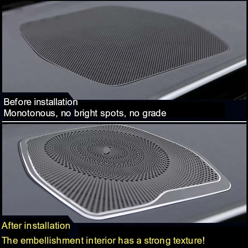 Car Dashboard Horn Cover Dashboard Speaker Cover for Mercedes-Benz W205 C180 C200 GLC C260 2015+