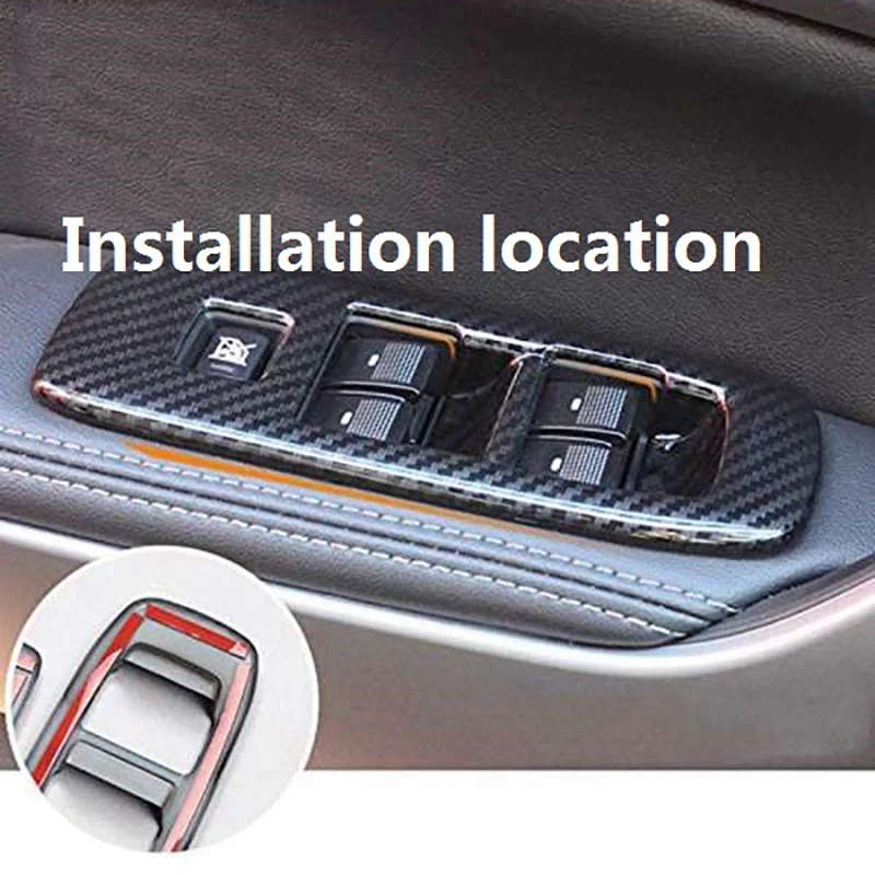 For Ford Ranger Everest Endeavor 2015+ Car Window Lift Switch Button Panel Cover