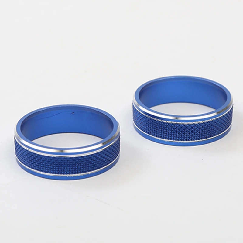 Air Conditioner & CD Switch Knob Trim Ring Cover for Dodge Challenger 2009-2014 5Pack