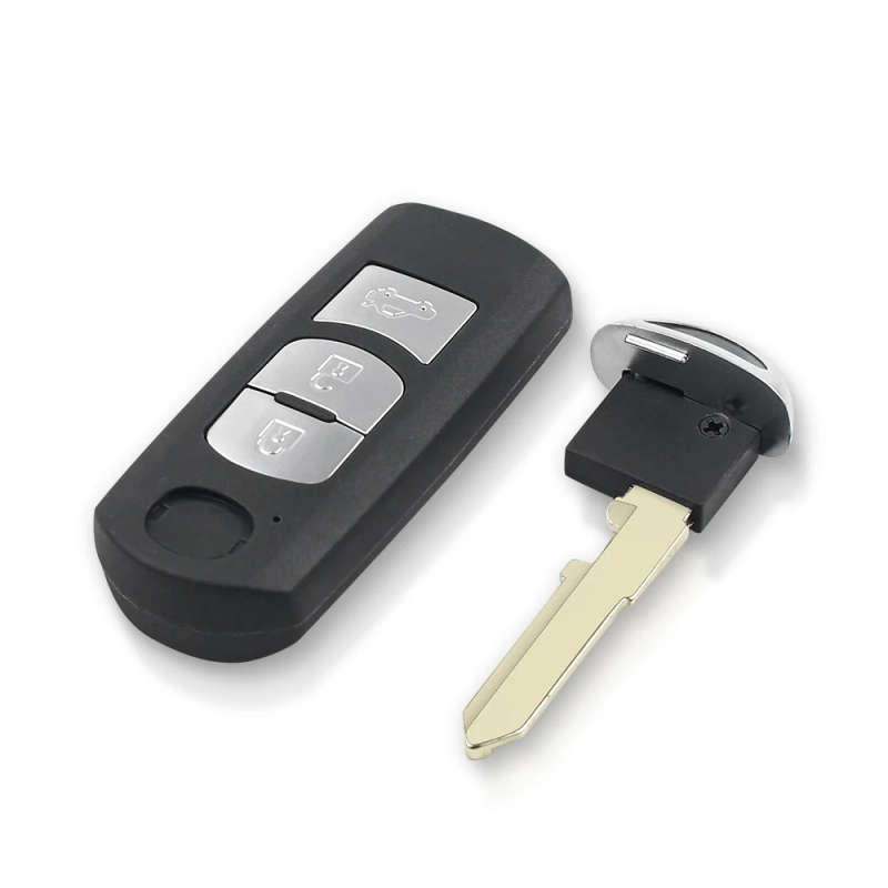 Smart Remote Key Shell Case 2/3/4 Button Fit For Mazda CX-3 Axela CX-5 Atenza
