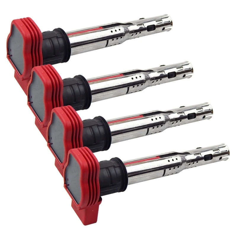 4 PCS Replace Car Ignition Coil Type 06E905115A/B/C/E/F Coil for for Audi A6L 2.4 2005-
