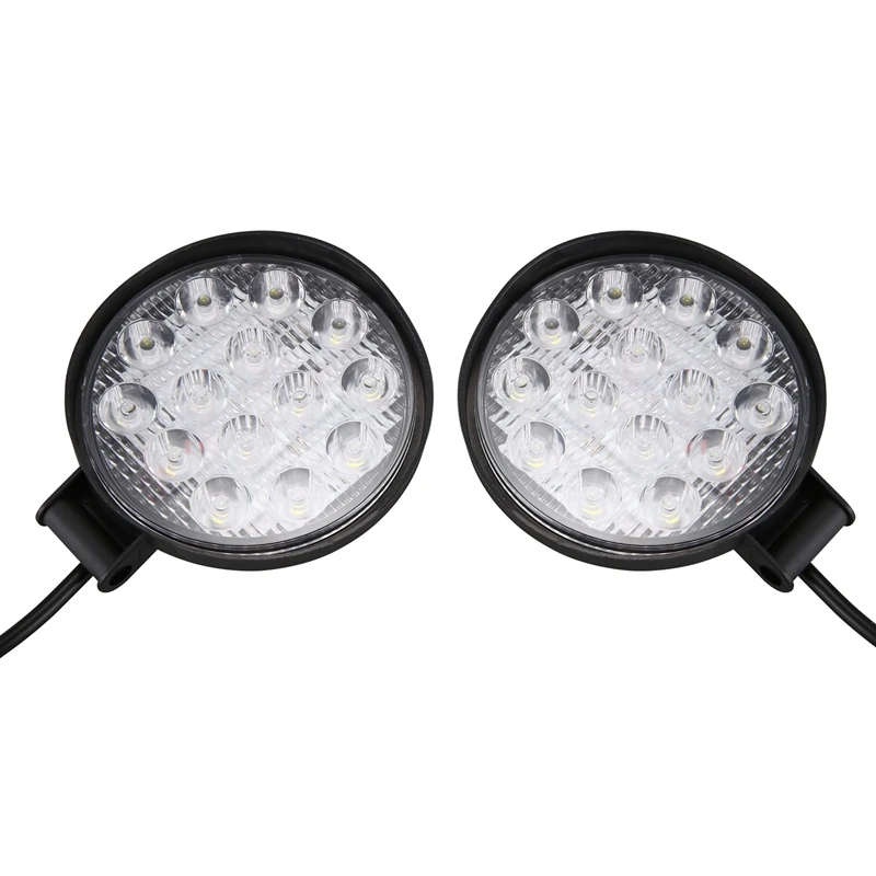 Led Light Bar 4Pcs 4 Inch 140W 14000Lm Round Spotlight Pod Off Road Fog Driving Roof Bar Bumper