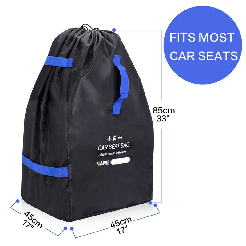 Car Seat Travel Bag Waterproof Car Seat Booster Backpack Cover Easy Carry