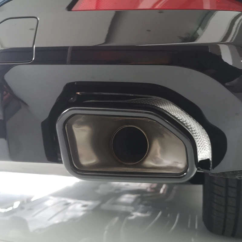Rear Exhaust Muffler Pipe Cover Stainless Steel Tail Throat Vent Decoration for-BMW X3 2022