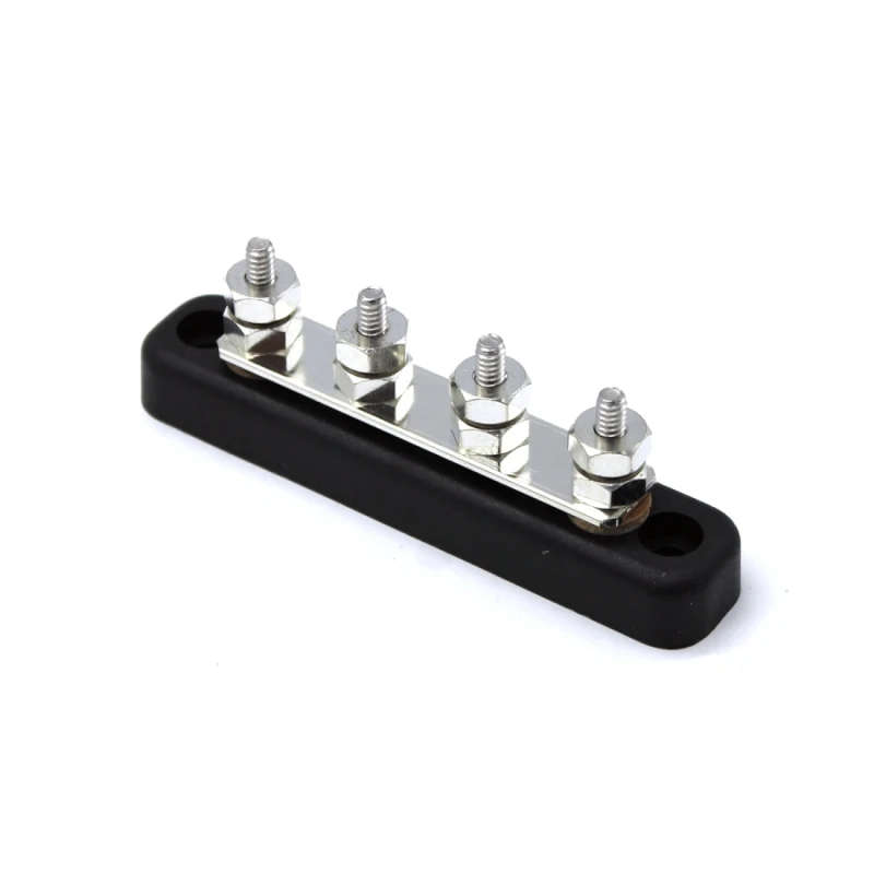 4/ 5 / 10/ 20 Way Power Distribution Bus Bar 4-bit #10-32 Screws Single Distribution Box for Car
