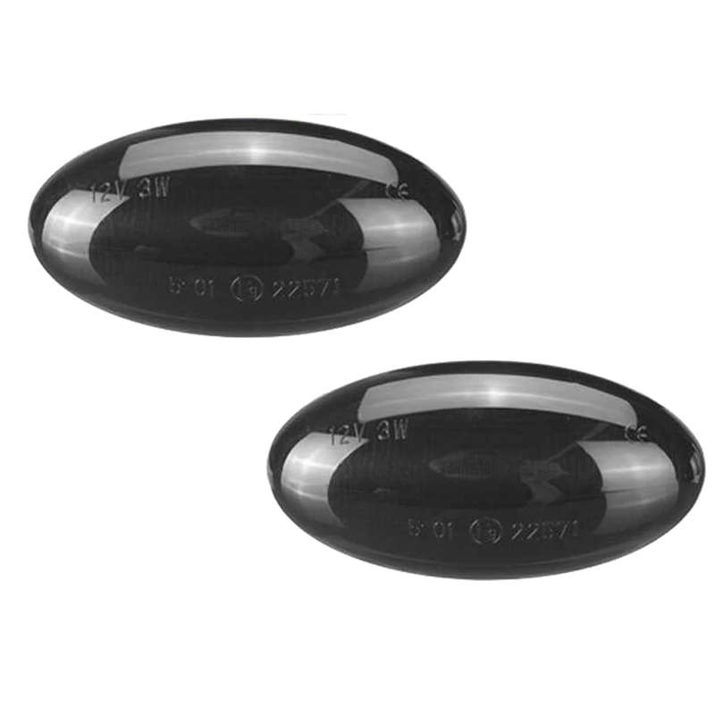 2Pcs Car LED Side Marker Light Turn Signal Light for Peugeot 307 206 207 407 107/Citroen C1 C2 C3