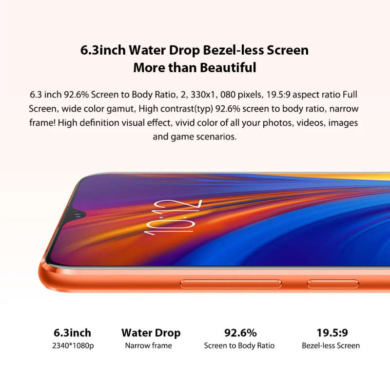 Lenovo Z5S Smartphone - Grey - 6GB 64GB 6.3 Inch 2340*1080 - Global ROM