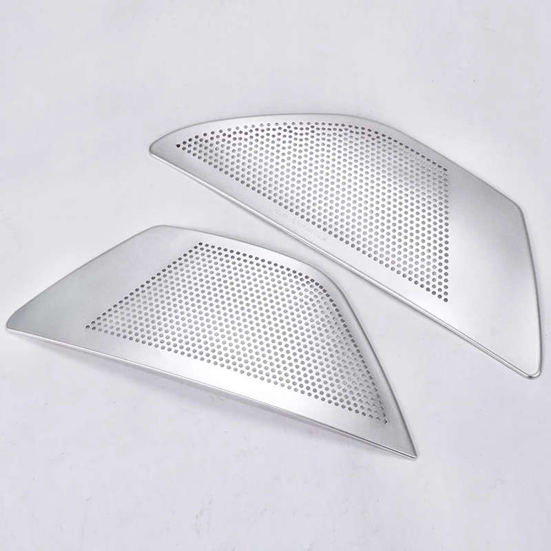 Car Door Stereo Speaker Cover Trim For Bmw 5 Series F10 520 525Li 528 2011-2016 Aluminum Alloy