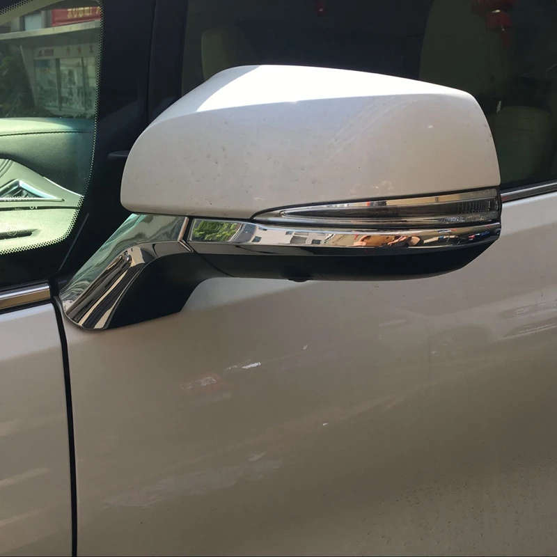 Sequins Rear View Mirror Decoration Strips Cover for Toyota Alphard Vellfire 30 2016-2019