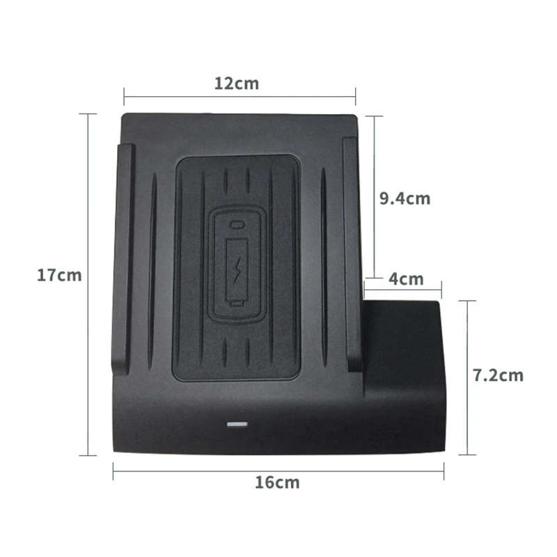 10W Car Wireless Charger Fast Charging Adapter Power Supply for Golf 7 MK7 2013-2018