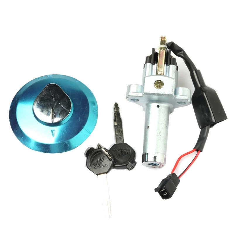 Ignition Switch Fuel Gas Cap Lock Key Set for Honda CB125 ACE CB CG XL 125 KYY CB125F CBT125