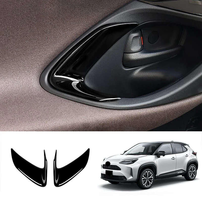 Car Inner Door Door Bowl Trim Cover Inner Door Handle Panel Frame for Toyota Yaris Cross
