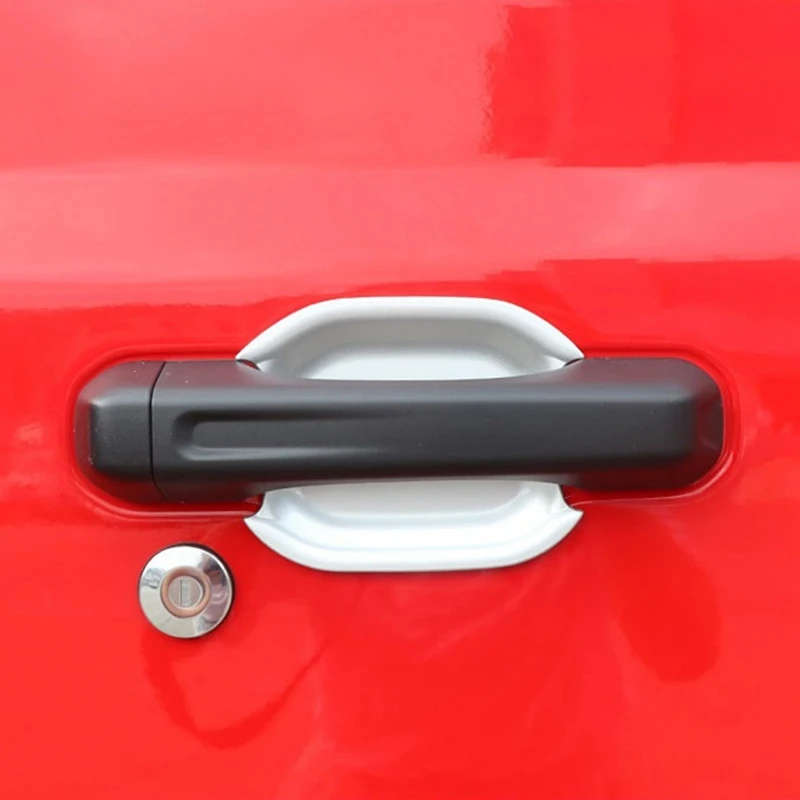 Exterior Side Door Handle Bowl Cover Trim Car Trim Car Parts for Jeep Wrangler JL 2018-2020