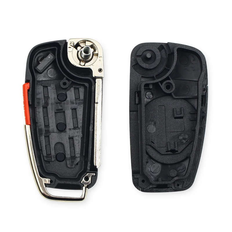 Folding Flip Remote Flip Car Key Case Shell Fob For Audi A6 A6L A2 A3 A4 A8 Q7 TT Key Fob Case