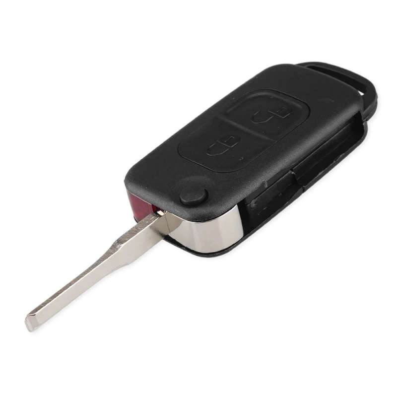2pcs Flip Folding car Shell Remote Key Fob Case For Mercedes Benz E113 A C E S W168 W202 W203