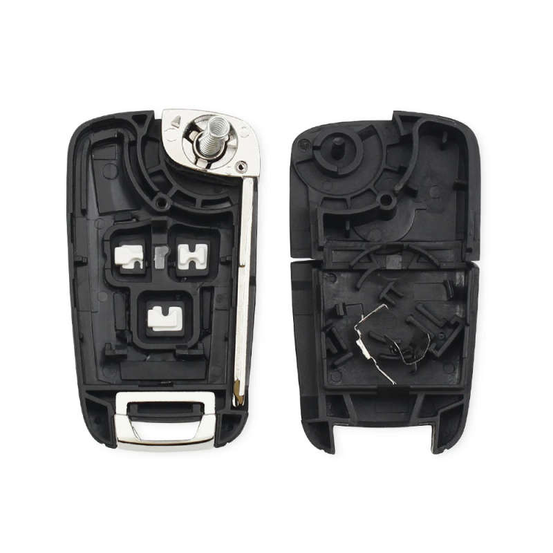 3 Buttons Remote Car Key Case Shell Fob For CHEVROLET Flip Folding Remote Key Right Blade