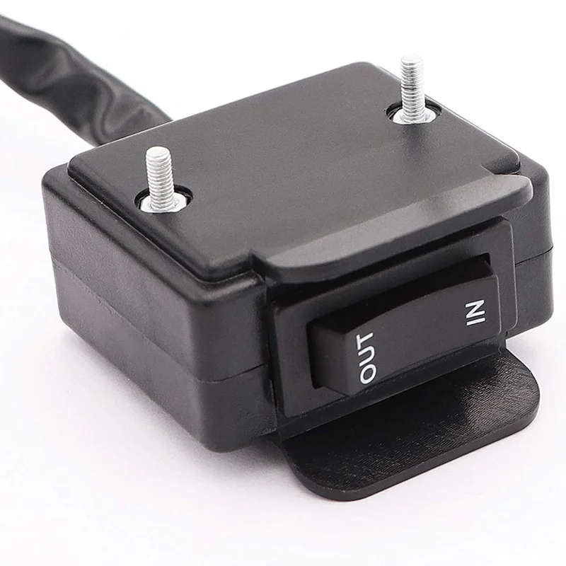 12V ATV Winch Rocker Switch with Handlebar Control Line Kit for ATV/UTV
